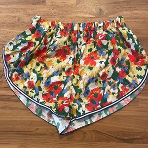 SOLID & STRIPED Floral Athletic Shorts in Yellow, Red, Green, Blue